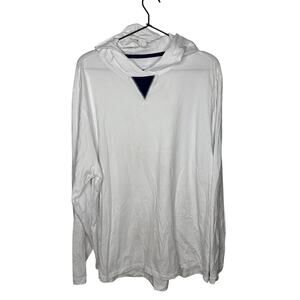 B Draddy Willie Hoodie Mens XXL Golf Lightweight Performance White Pullover